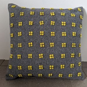 West Elm Grey Wool Pillow Cover